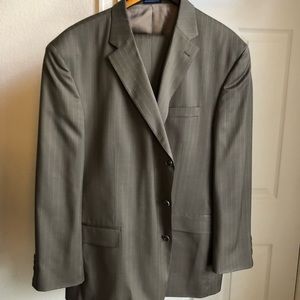 Stafford men’s suit - tan/brown pinstripe